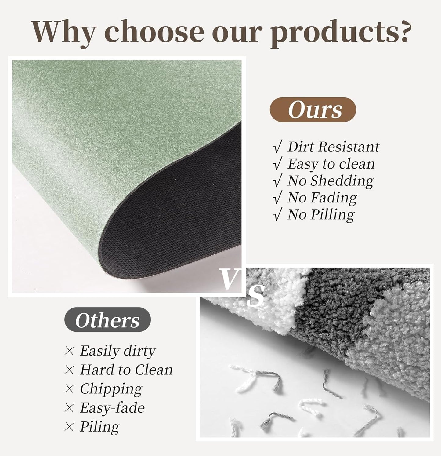 Sage Green Long Bathroom Mat Rugs 59x17 Diatomaceous Earth Bath Mat Large Quick Dry Bath Mat Non Slip Rubber Backed Super Absorbent Shower Mat, Thin Bathroom Runner Rugs Floor Mat Fit Under Door