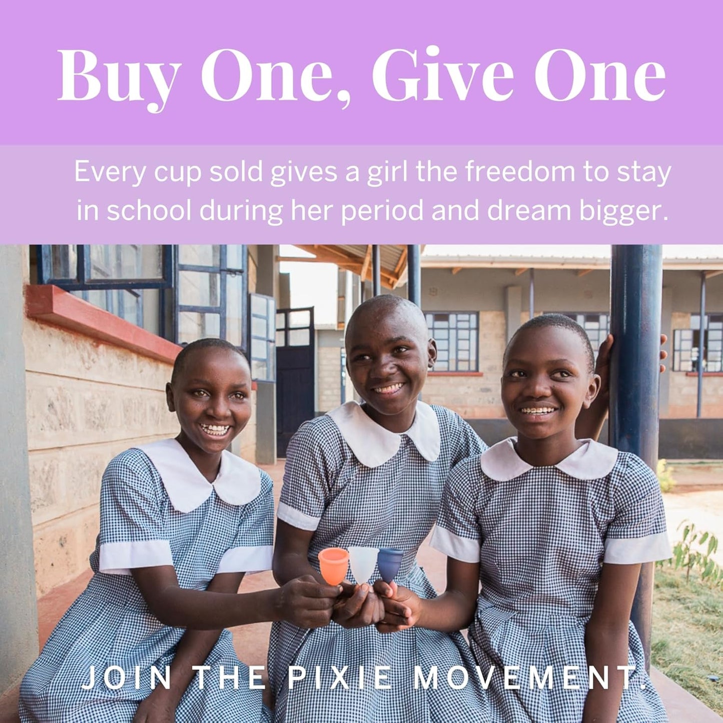 Pixie Menstrual Cup - No Metals or Toxins - Ranked 1 for The Most Soft Reusable Period Cup - Wear 12 Hours - 100% Medical-Grade Silicone - Tampon Alternative - Buy One We Give One - Extra Large