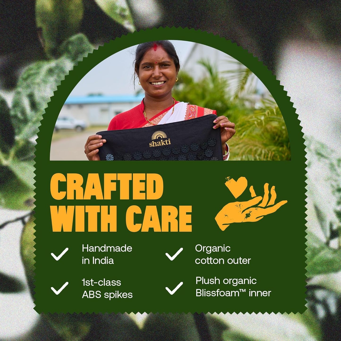 ShaktiMat Premium Acupressure Mat, Level 3 in Shakti Black, Massage Muscles, Aid Sleep & Unlock Inner Tension | Similar to Acupuncture, No Needles Required | FSA/HSA Eligible