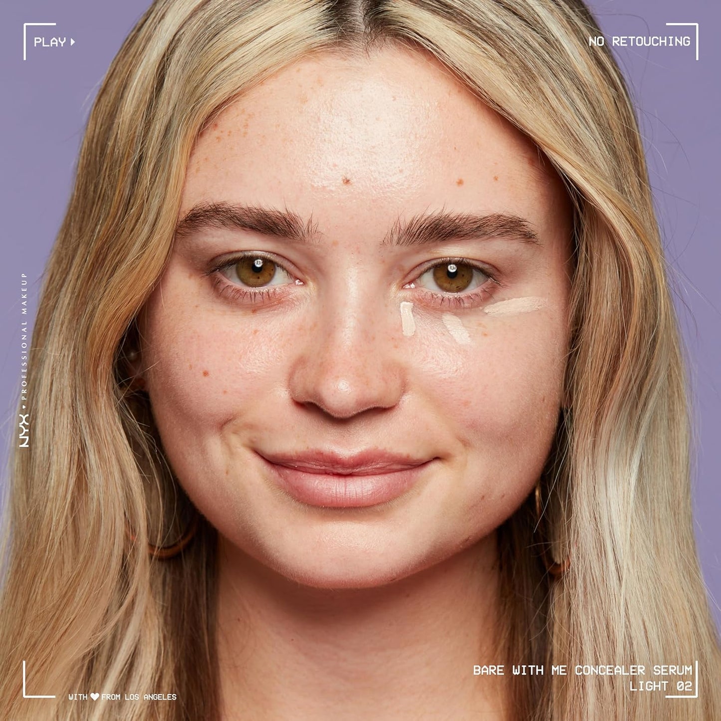 NYX PROFESSIONAL MAKEUP Bare With Me Concealer Serum, Up To 24Hr Hydration - Deep (Pack of 2)