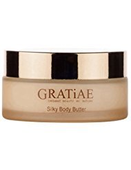 Gratiae organic beauty by nature silky body butter, anti aging skin care shea butter, moisturizer, hydrating stretch mark cream, firming, neck & Décolleté, Passion Fruit & Lime 5.95Fl.oz
