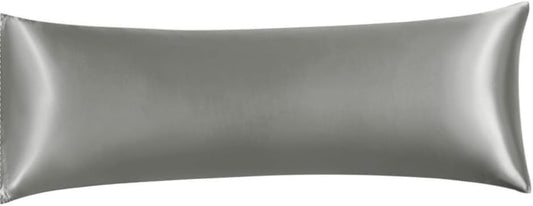 Juwenin Bedding,Super Soft and Luxury Silky Satin Pillowcase (Silky Satin Pillow Case for Hair) (Dark Grey, Body)