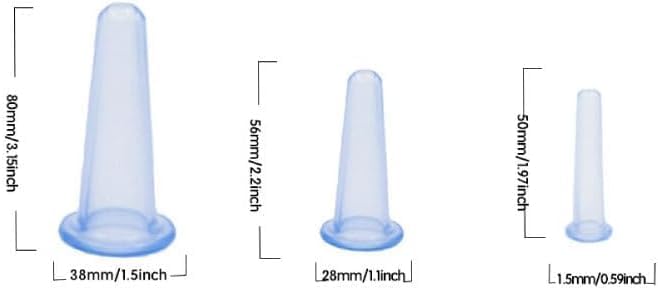 4Pcs Massage Cupping Set Silicone Mini Facial Cups Face Massager Helper Skin Care Neck Back Eyes Massaging Cup Safe to Use, Don't Worry About Burns Health Care Products, Massage Tools (Purple)