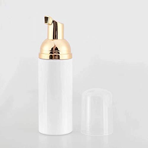 60ML Plastic Travel Foaming Soap Dispenser | Mini Empty Foaming Liquid Soap Pump Bottles (10pcs) Gold