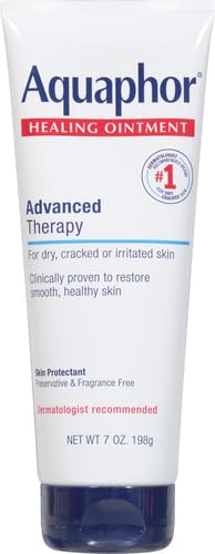 Aquaphor Healing Ointment Advanced Therapy Skin Protectant, Dry Skin Body Moisturizer, 7 Oz Tube
