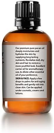 Mayan's Secret Pecan oil for Skin Tightening, Wrinkles Prevention, and Rejuvenate Skin Cells (4 oz)