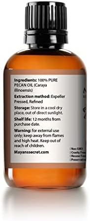 Mayan's Secret Pecan oil for Skin Tightening, Wrinkles Prevention, and Rejuvenate Skin Cells (4 oz)