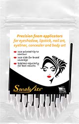 Swab-its® Made in the USA 24-piece Package of Cosmetic Applicators' & Foam Swabs: 87-7901