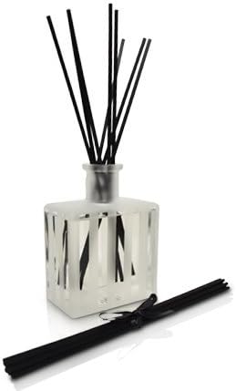 LOVSPA Reed Diffuser Set, White Tea Scented Oil Diffuser with Sticks, Home Fragrance Accessories for Bathroom Shelf Decor, Aroma Diffusers for Home or Office Desk, USA Made