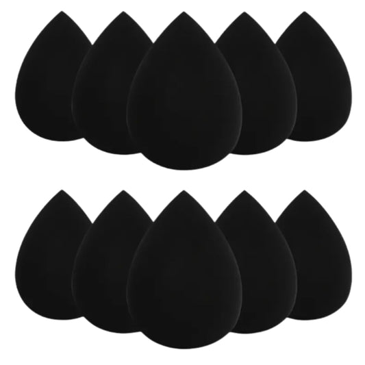 10 Pack Makeup Sponges for Foundation Blending Reusable Beauty Applicators for Liquid Cream and Powder Water Drop Design Latex Free and Fragrance Free