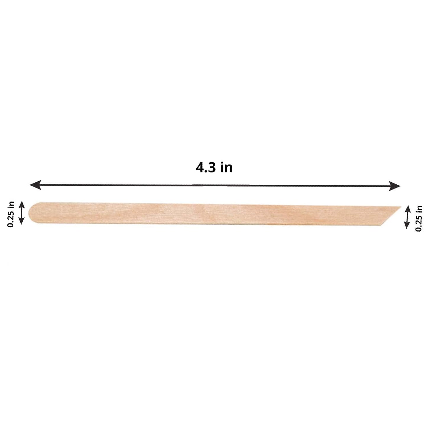 Tachibelle Wooden Wax Sticks - Body Eyebrow, Lip, Nose Small Waxing Applicator Sticks for Hair Removal and Smooth Skin Professional Spa - 2 in 1 (pointed and slanted) (Pack of 100)