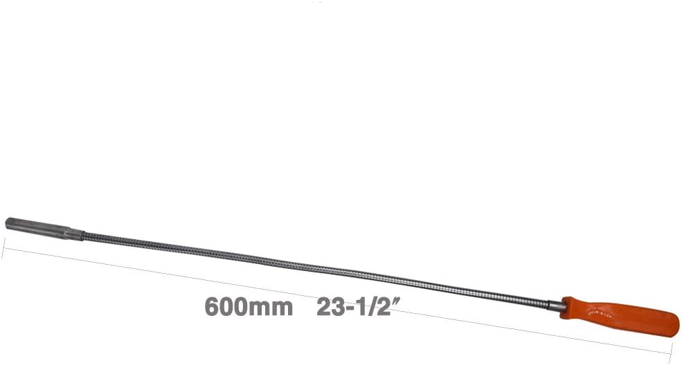 Flexible Magnetic Grabber Pickup Tool - 23-1/2" 8LB Bend-It Magnet Snake Pick-Up Sweeper Bendable Retriever Stick | Gifts for Men Christmas Useful for Hard-to-Reach,Sink Drains Mechanic Automotive