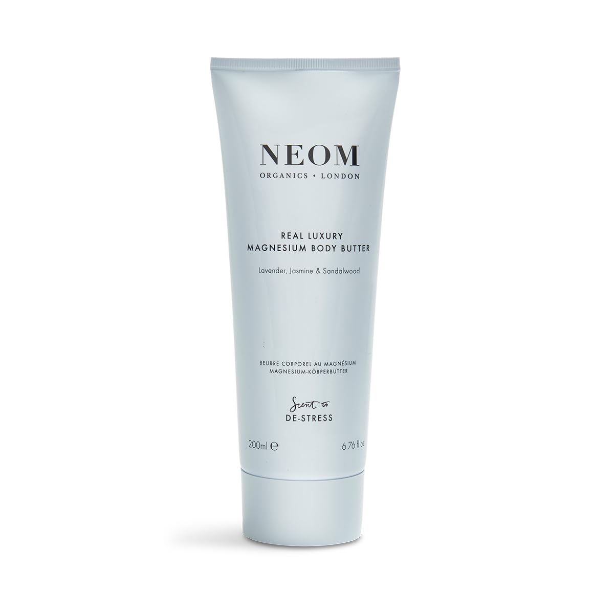 Neom - Magnesium Body Butter | 6.76 Fl Oz (200ml) | Lavender, Sandalwood & Jasmine | Calming Lotion with Essential Oils | 100% Natural Fragrances | Nourish & Soften | Signature De-Stress Scent