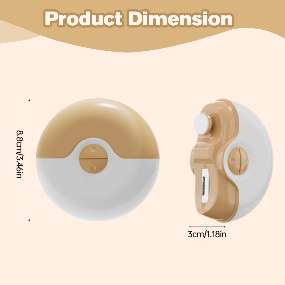 3 in 1 Electric Polishing Automatic Nail Clippers, 2025 New Electric Nail Trimmer Clippers for Fingers and Toes with 2 Adjustable Speeds, Electric Toe Nail Cutter for Thick Toenails Seniors (Red)