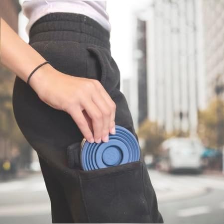 HYDAWAY 16oz Collapsible Pint - BPA-Free Silicone Cup with Stainless Steel Rim - Reusable, Packable, and Durable for Camping, Travel & Everyday Use