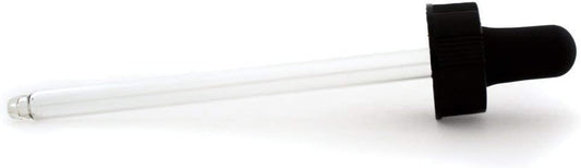 GreenHealth Glass Dropper [22/400] – Fits 4oz Glass Bottles – Reusable Round Tip Glass Pipette with Black Rubber Bulb – Leak-Resistant Dropper Cap for Essential Oils, Tinctures, Serums & DIY Blends