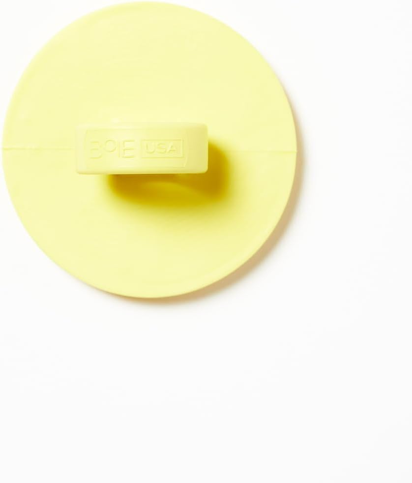 Boie USA Face Scrubber - Handheld Facial Tool, Deep Cleansing Exfoliating Facial Brush. Fights Acne with Gentle, Silicone-Like Bristles, Long Lasting, & Hypoallergenic (Yellow)