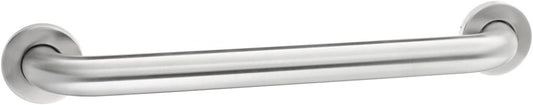 Amazon Basics Bathroom Handicap Safety Grab Bar, 18 Inch Length, 1.5 Inch Diameter, Holds up to 500LBs, ADA Compliant, Stainless Steel