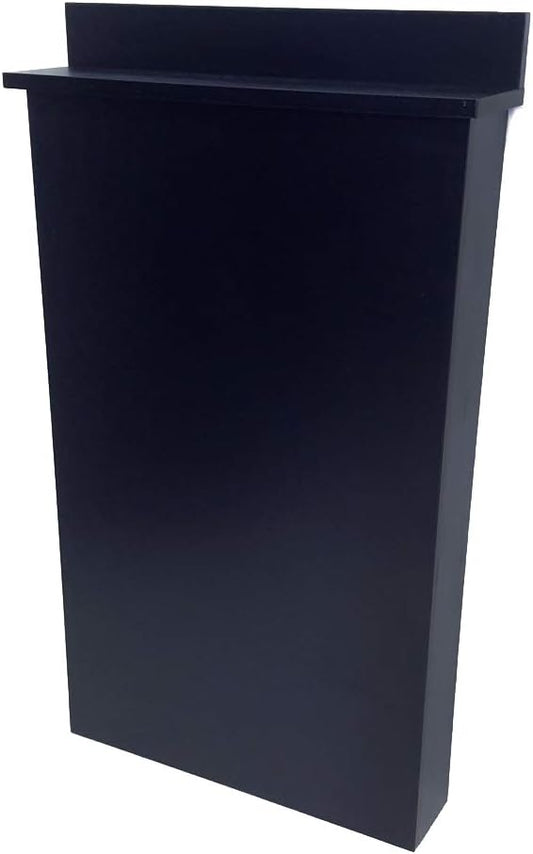 Shampoo Bowl Cabinet in Black for Beauty Salon Shampoo Bowl Wall Mounted Sink Front Mount 24 inches Wide by 38 inches High TLC-BC38