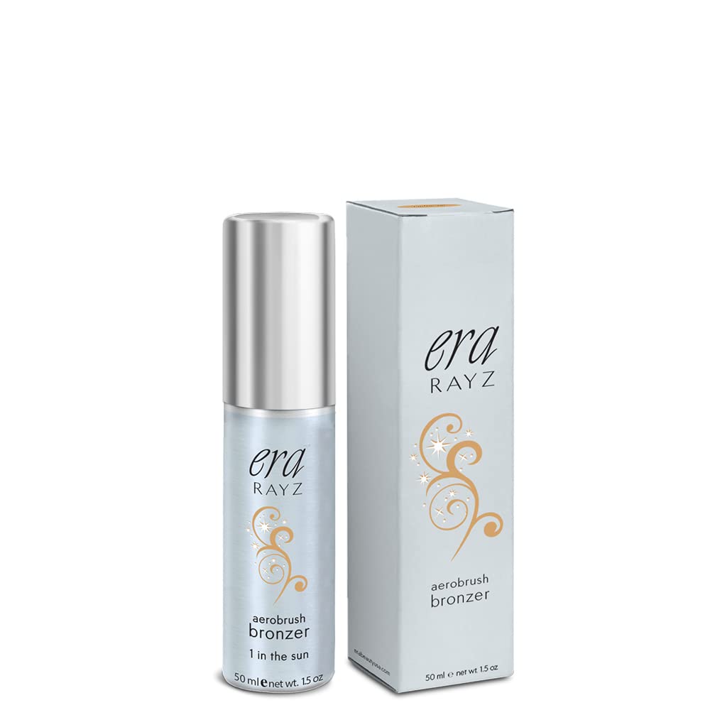 ERA Rayz spray on bronzer (1 In The Sun, 1.5 oz) - airbrush makeup, everyday, buildable, professional aerobrush cosmetics by Era Beauty