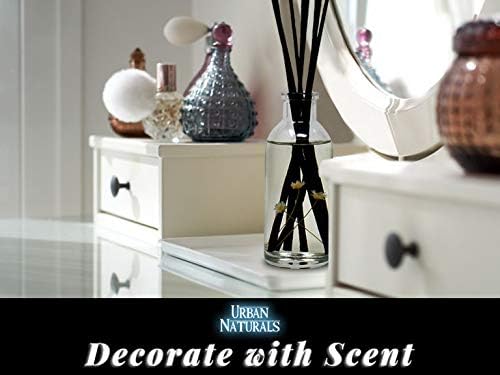 Urban Naturals Satsuma Tangerine Reed Diffuser Refill Set | Includes a Free Set of Reed Sticks! 4 oz | Long Lasting Room Scent | Great Home Gift Idea