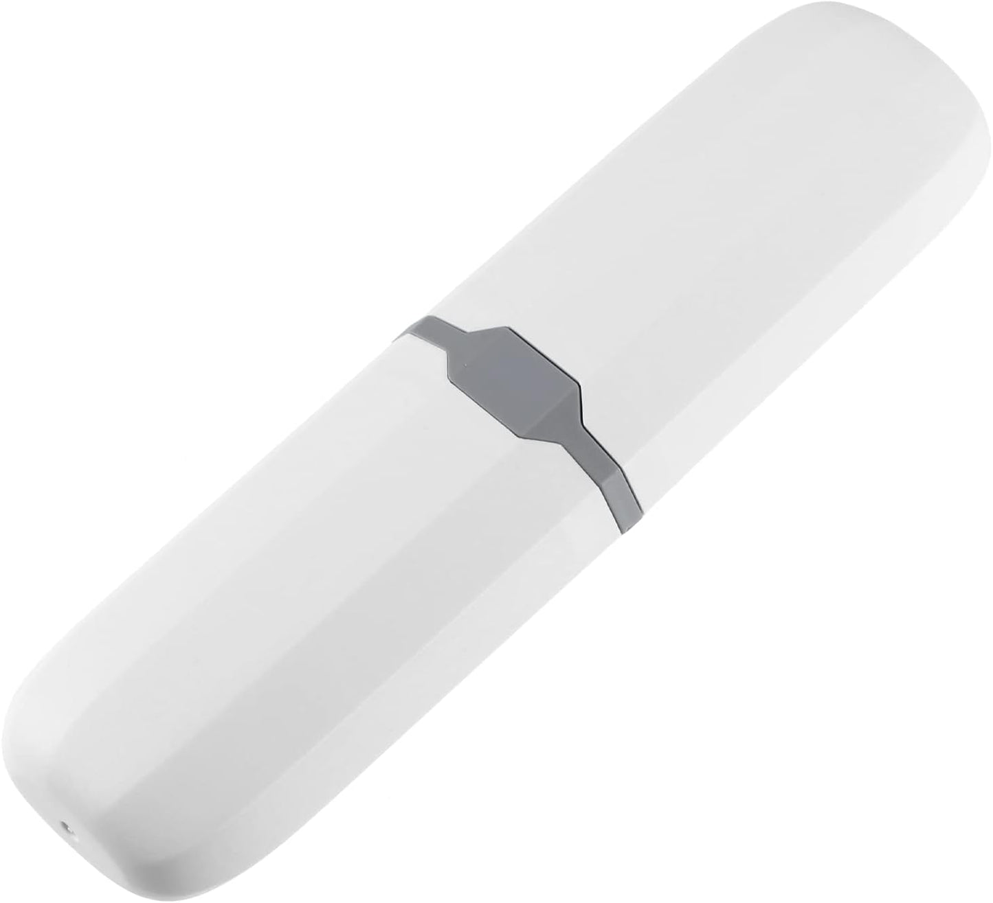 VOCOSTE Toothbrush Case, Traveling Toothbrush Holders Case, Plastic, White, 7.87"x2.17"