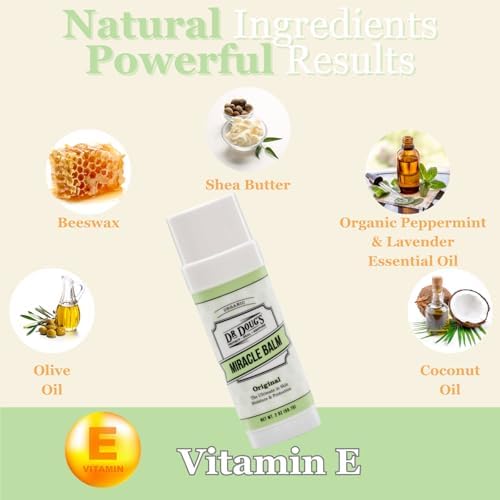 Dr. Doug's Original Miracle Balm – | Organic, Handmade Balm for Dry, Itchy Skin | Cruelty-Free &