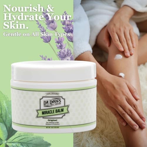 Dr. Doug's Original Miracle Balm – Hydrating, All-Natural & Toxin-Free Skin Care | Organic, Handmade Balm for Dry, Itchy Skin | Cruelty-Free & Paraben-Free Formula