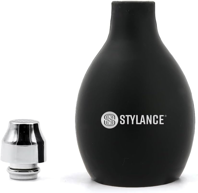 Barber Powder Spray Bottle, Empty Powder Blower, Refillable Hair Fiber Applicator Use for Dry Shampoo 3.38oz/100ml