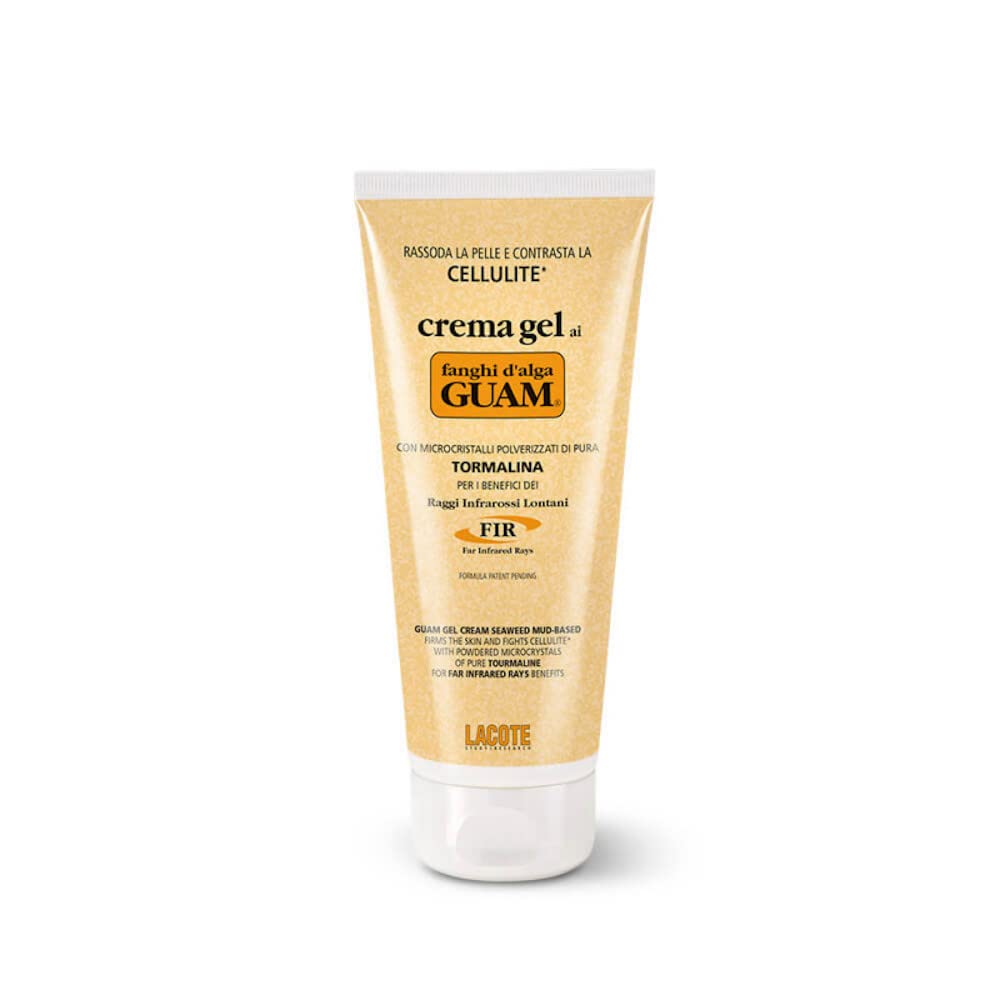 Guam Classic Strengthening Gel Mud Cream against Cellulite With Tourmaline and Far Infrared Rays (FIR Formula), After Care for Body Wraps to Prolong the Effect, 200 ML