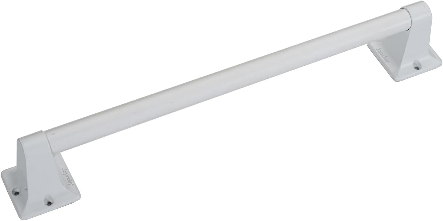 Joyrain Stainless Steel Bathroom Grab Bar for Elderly - Safety Rail & Towel Rack Dual Function, 9/16/24 Inch Anti-Slip Handle for Shower/Toilet/Tub (White, 9 inch)