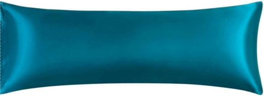 Juwenin Bedding,Super Soft and Luxury Silky Satin Pillowcase (Silky Satin Pillow Case for Hair) (Teal, Body)