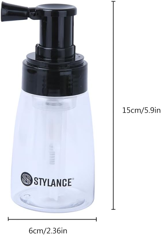 Barber Powder Bottle Spray, Powder Puffer Bottle for Applying Talc, Empty Portable Travel Cosmetics Container, Refillable Hair Fiber Applicator for Hair Salon, Home, Beauty,180ml