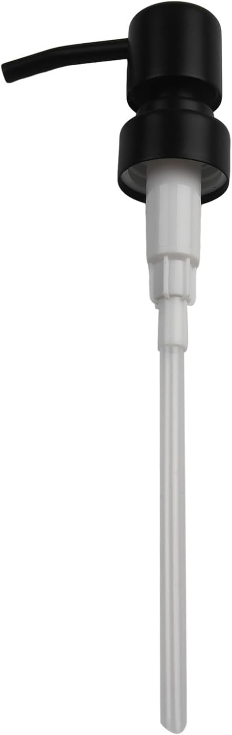 Metal Soap Dispenser Pump Head Replacement Pump for Your Soap or Lotion Dispenser, 304 Stainless Steel Replacement Pump for Liquid Hand Soap Dispensers(Black)