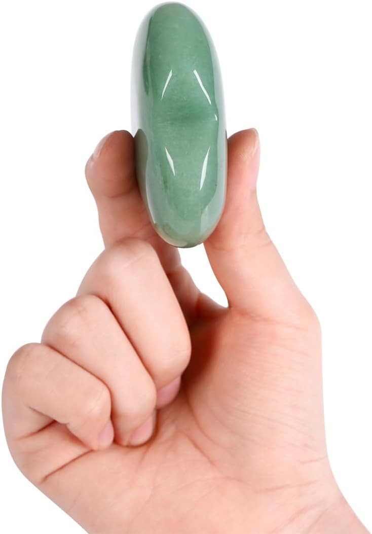MAIBAOTA 60 mm Green Aventurine Crystal Large Heart Love Stone Healing Crystals Heart Stone for Women Natural Reiki Gemstone Polished Heart Shaped Rocks Meditation