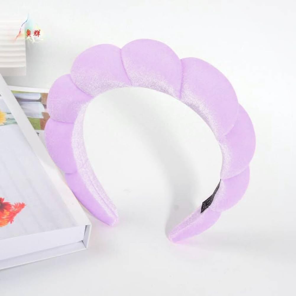 Spa Terry Cloth Headbands for Facial Skincare, Makeup Application, and Face Washing - Puffy and Absorbent Design for Mask, Skin Treatment