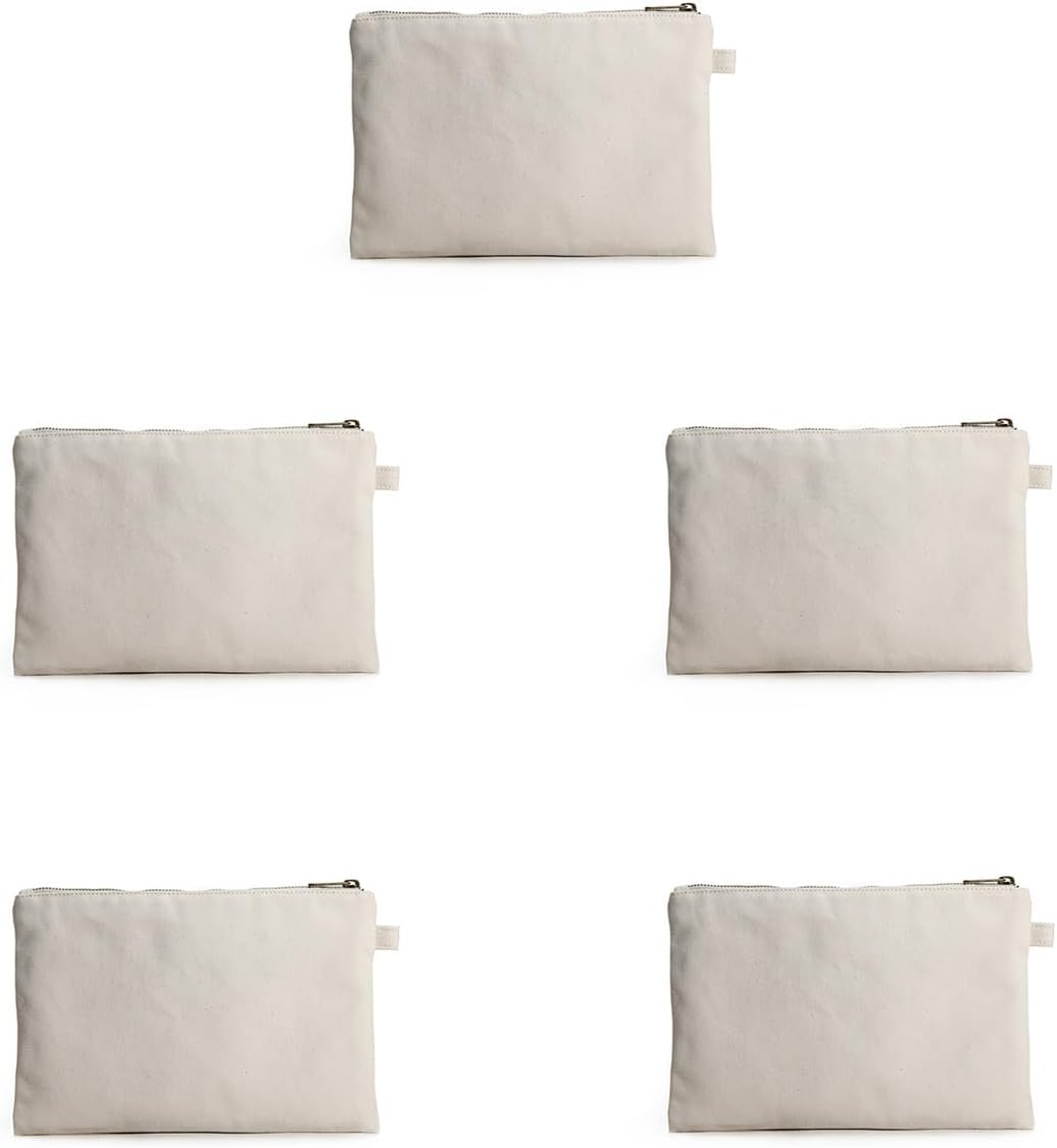 Zipper Pouch Storage Bag Simple and Stylish Women's Cosmetic and Travel Bag (Beige-basic-5)