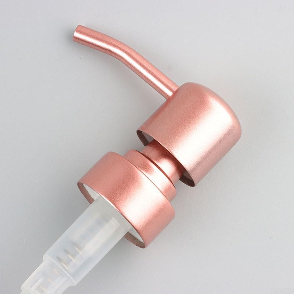 Metal Soap Dispenser Pump Head Replacement Pump for Your Soap or Lotion Dispenser, 304 Stainless Steel Replacement Pump for Liquid Hand Soap Dispensers(Rose Gold)