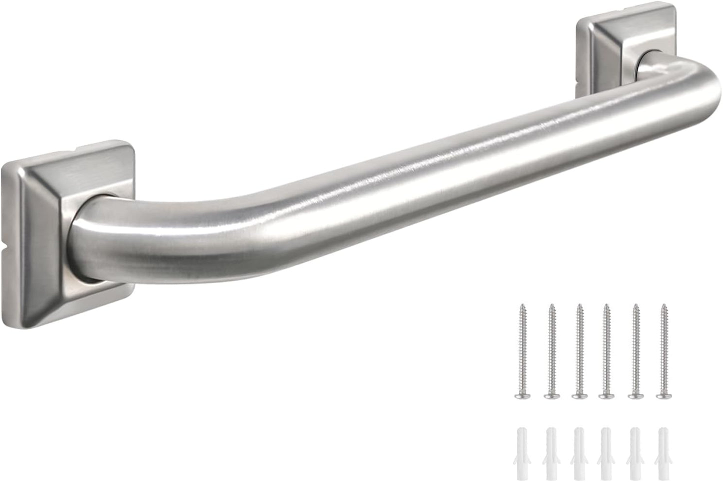 Bathroom Grab Bars Stainless Steel Handrail ADA Compliant 500lbs bathtubs and Showers Toilet Handle Safety for Handicap, Elderly, Disabled, Injury (18 inches)
