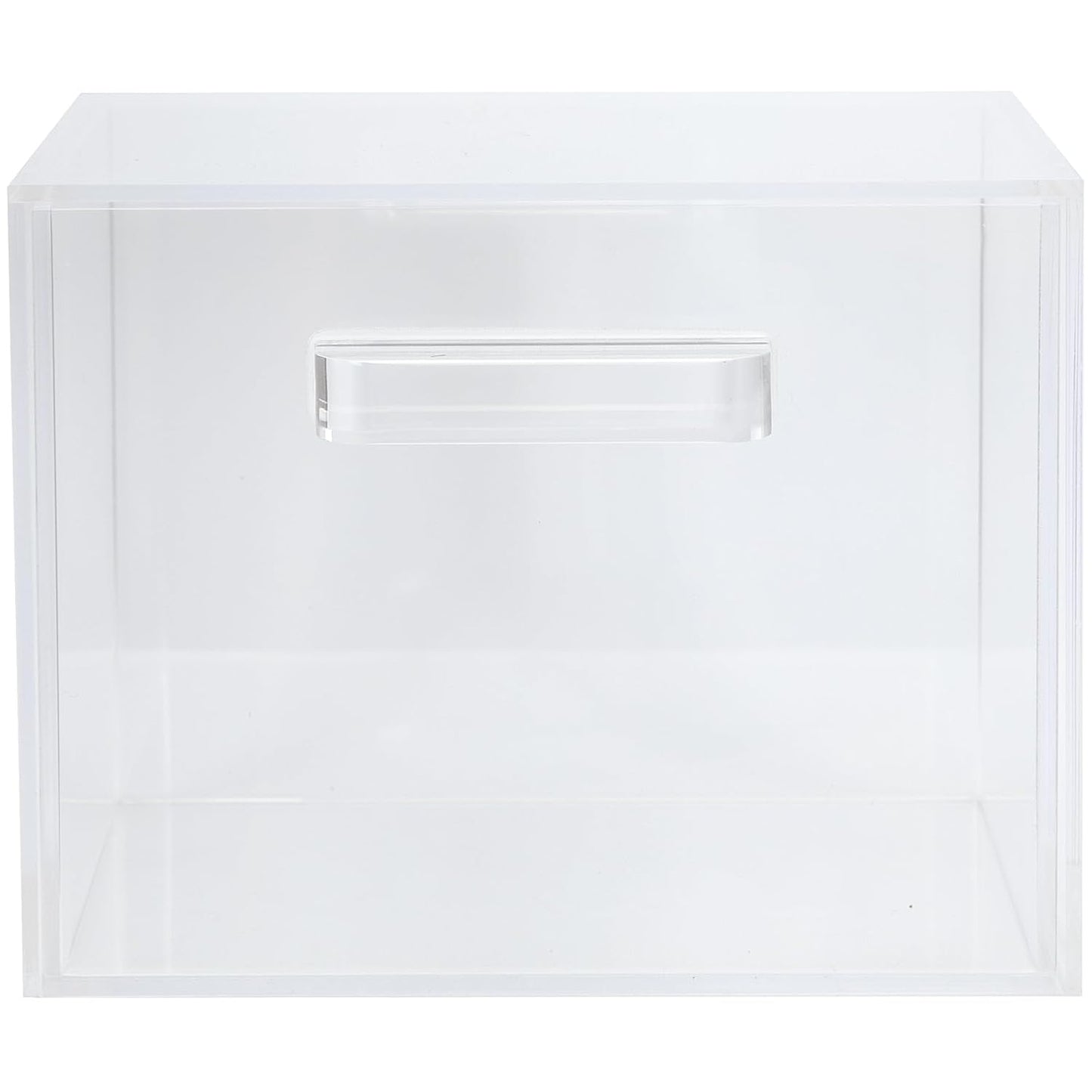 ForPro Premium Pure & Simple XL Facial Towel Acrylic Holder with Drawer, Holds 50 Pure & Simple XL Facial Towels, Disposable Makeup Remover Dry Wipe Holder