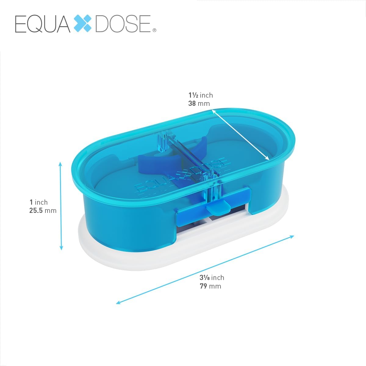 EQUADOSE Pill Cutter, Professional Medical Pill Splitter for Large, Small, and Tiny Pills, Double Stainless Steel Blades & Centering Device, Ideal for Cutting Tablets, Vitamins in Half or Quarter