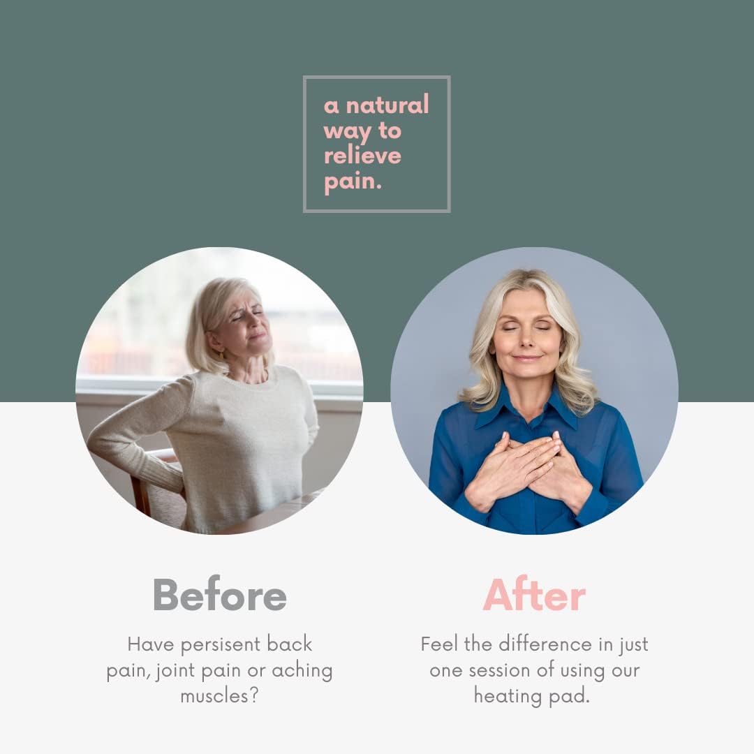 Solayman's Heating Pads for Cramps - Pink, Removable Cover, Lavender Scented