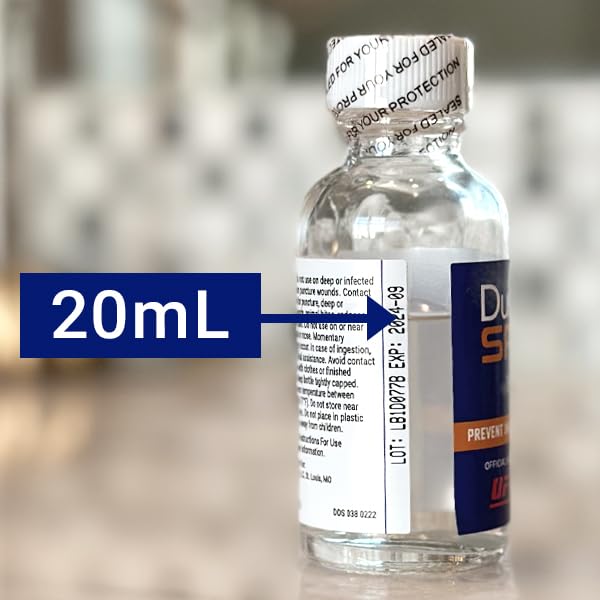 Liquid Bandage for Skin: Waterproof, Flexible | Heals Wounds, Cuts, Scrapes, Burns, Rashes & Fungal Irritations | Instant Protection & Infection Prevention (20mL Glass Bottle)