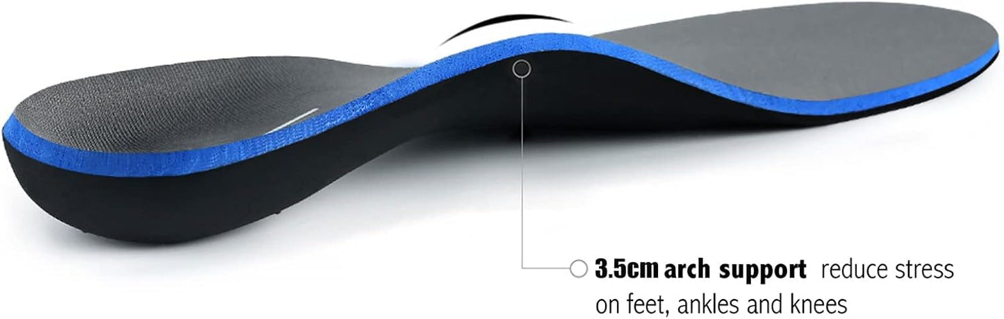 Plantar Fasciitis Feet Insoles Arch Supports Orthotics Inserts Relieve Flat Feet, High Arch (Mens 15-15 1/2)