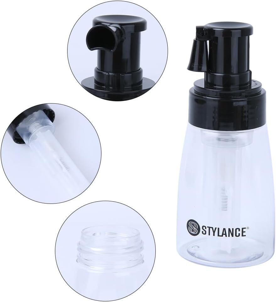 Barber Powder Bottle Spray, Powder Puffer Bottle for Applying Talc, Empty Portable Travel Cosmetics Container, Refillable Hair Fiber Applicator for Hair Salon, Home, Beauty,180ml