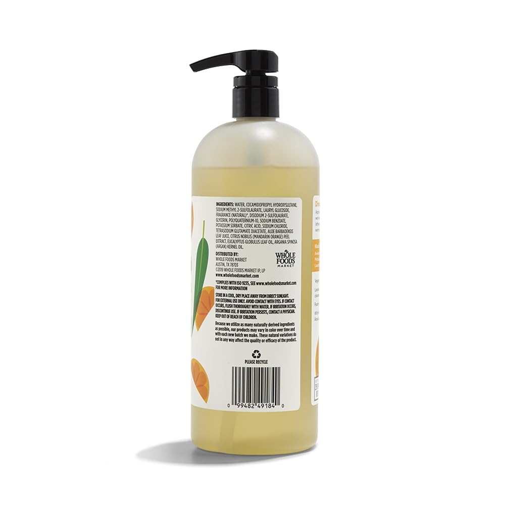 365 by Whole Foods Market, Foaming Shower Gel, Satsuma & Eucalyptus, 32 Fl Oz
