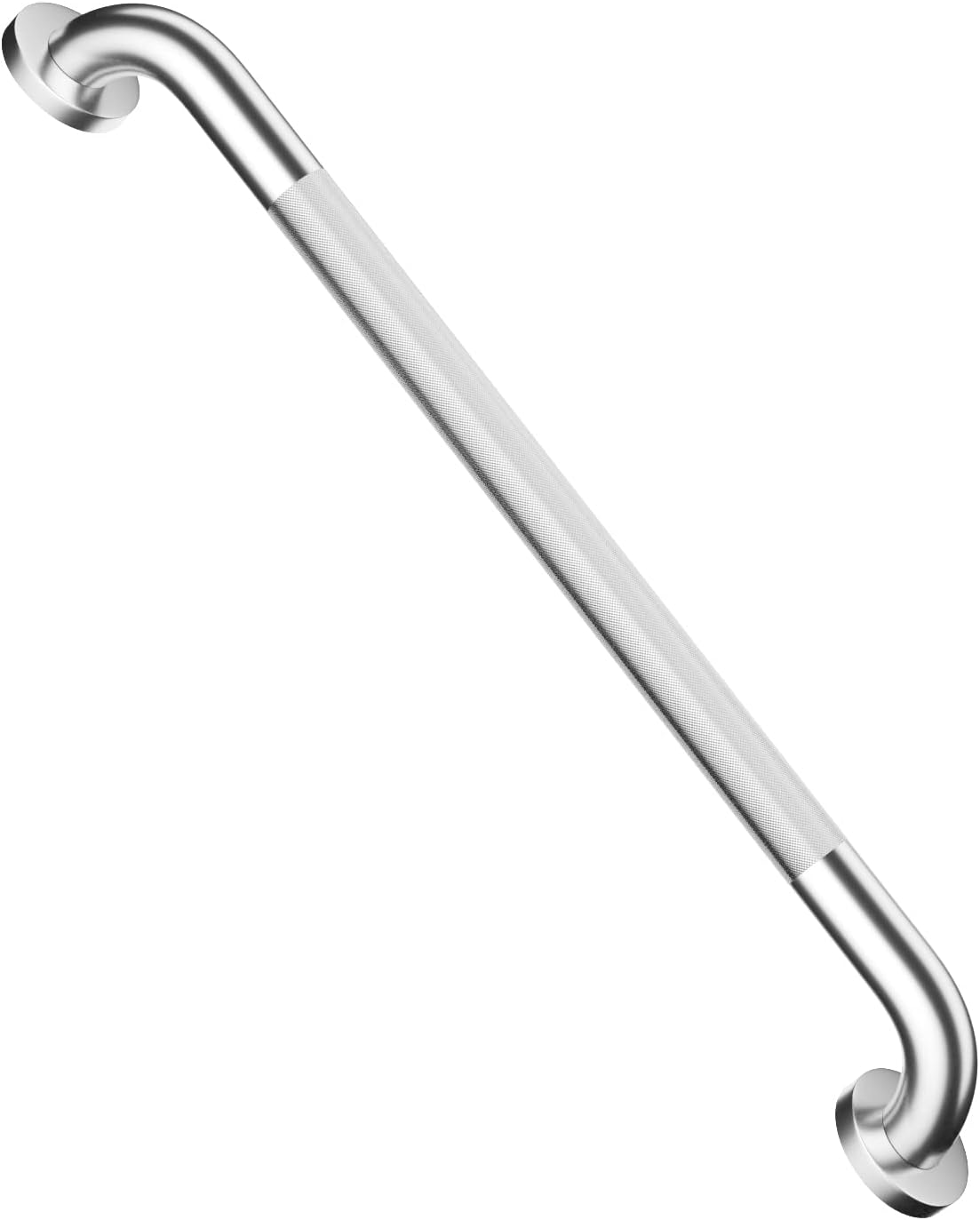 24 Inch Anti Slip Shower Grab Bar, Munzong Stainless Steel Bathroom Grab Bar, Satin Brushed Nickel Knurled Bathroom Balance Bar,Safety Hand Rail Support Handicap Elderly Senior Assist Bath Handle