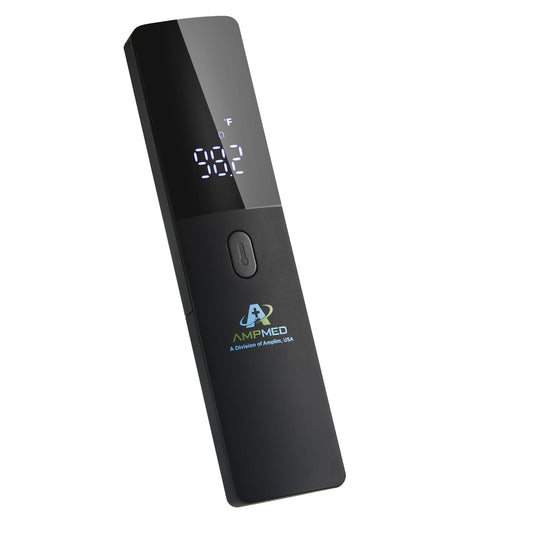 Amplim No-Touch Forehead Thermometer for Adults and Kids, Non-Contact Digital Baby Thermometer for Infants/Newborns. Medical Grade Touchless Temporal Temperature for Fever