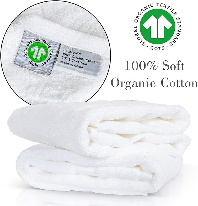 Dark Gray and White Bathroom Hand Towel - Monogrammed Luxury Hotel Quality Decorative Embroidered Towel for Powder Room, Spa - GOTS Organic Certified - Pack of 2, Letter T