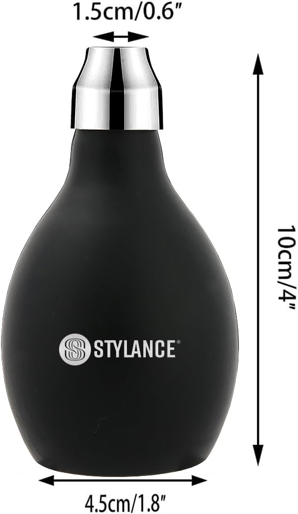 Barber Powder Spray Bottle, Empty Powder Blower, Refillable Hair Fiber Applicator Use for Dry Shampoo 3.38oz/100ml